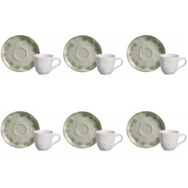 Imagem de Conjunto de Xícaras de Café com Pires Bio Tropicália Porto Brasil 06 Peças