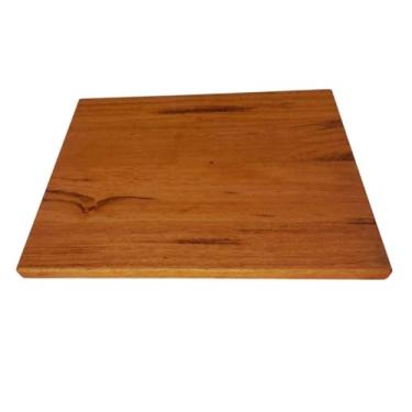 Imagem de Tabua De Carne Churrasco Madeira Corte Cozinha 50x40cm Lisa - Geométrico - Madeira