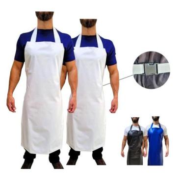 Imagem de KIT 2 Avental Pvc Impermeável Pescaria salão bar barman cabeleleiro Ch