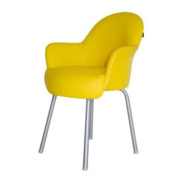 Imagem de Poltrona Recepção De Escritório Recepção Komorory Amarelo