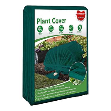 Imagem de Cobertores de geada para plantas ao ar livre | Cobertor quente para clima frio, capas de plantas de inverno reutilizáveis resistentes a UV para vinhedo mudas berçário vegetal estufa remendo de