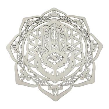 Imagem de Fxzqgnh Arte de Parede Abstrata, Ornamento Boêmio, Escultura de Parede Criativa em Madeira, Decoração Suspensa para Casa de Campo, Style E, Tamanho real