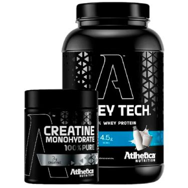 Imagem de Kit Whey Tech Pote 900G - Concentrado e Isolado Leite + Creatina 100% Pure Pro Series Natural 300 G