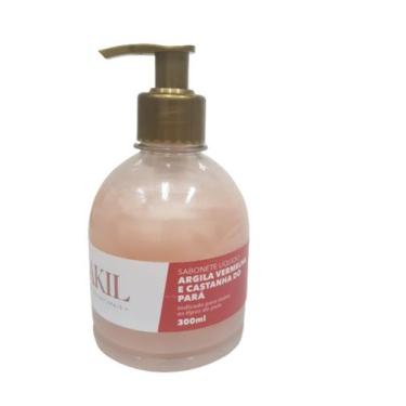 Imagem de Sabonete Líquido Argila Vermelha E Castanha Do Pará 300Ml - Rakil