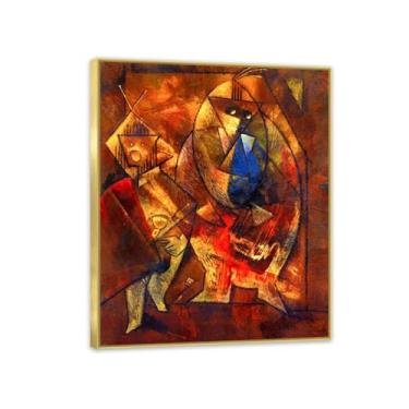 Imagem de Pôster Max Ernst Sunday Afternoon on the Champs Elysées Reproduções de pinturas famosas Surrealismo Wall Art Canvas Max Ernst Decoração de parede para presentes de sala de estar 50 x 40 cm (20 x 16