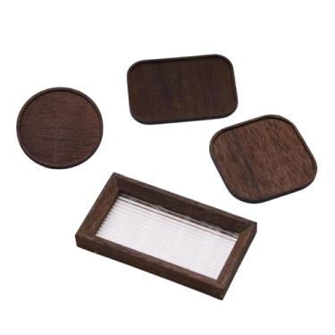 Imagem de Almencla Conjunto de 4 acessórios de decoração para casa de bonecas: enfeites, bandejas em miniatura, adereços decorativos para fotos e artesanato.