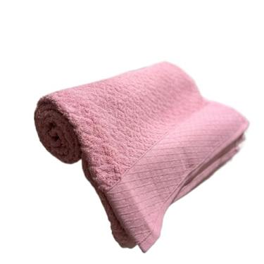 Imagem de Toalha Banho Toalhas de Banho Grandes e Macias 100% AlgodãO Puro Altamente Absorvente AgradáVel ao Toque Adequado para Todos os Tipos de Casas de Banho(Rosa)
