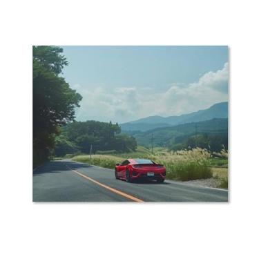 Imagem de HouLaiZhe Serenity Jdm Nsx Cartazes de carro esportivo lona parede estética decoração de sala de parede impressões galeria sala decoração de parede para quarto sala de estar escritório 08 x 10