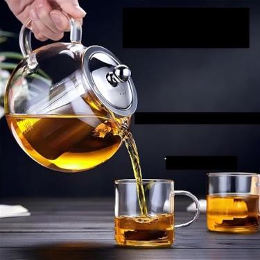 Imagem de Bule Moderno de Vidro Borossilicato Chá 600ml com Infusor