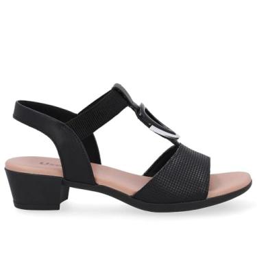 Imagem de Sandalia Usaflex Salto Bloco Ref Ud12002 Preto 38
