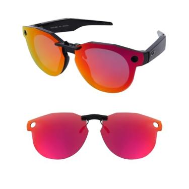 Imagem de HILEEN Clip-on polarizado para óculos de sol Oakley Meta HSTN OW8002 51 mm - Midnight Sun