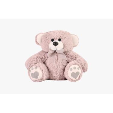 Imagem de Urso De Pelúcia Baby 30 Cm - Escolha Cor Do Laço - PRÍNCIPE BABY, Cinz