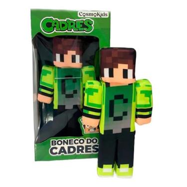 Imagem de Boneco Minecraft Pelúcia Streamer Youtuber Cadres - Cosmo Kids