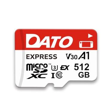 Imagem de DATO Cartão de memória Express 512GB microSDXCEX PCIe Gen3x1 NVMe UHS-I C10 U3 V30 A1 4K8K UHD até 800/700 MB/s compatível com consoles de jogos Gen Switch 2 Câmeras de ação Drones Câmeras 360°