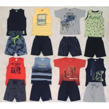 Imagem de Conjunto infantil para meninos - @Eliantextil, Amarelo, 4 anos