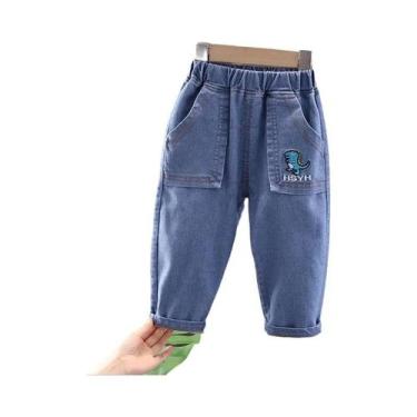 Imagem de Calças Jeans Casuais De Alta Qualidade Para Meninos E Meninas, Com Fur