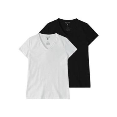 Imagem de Kit com 2 Camisetas Feminina Malwee 1000047373 Branco-Feminino