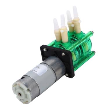 Imagem de FTVOGUE Bomba Peristáltica de Cabeça Dupla 2x500ml Min Alta Vazão Com Tubo BPT Anticorrosivo para Dosagem de Laboratório de Pesquisa Experimental e Transferência de Líquidos Químicos (12V)