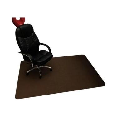 Imagem de Tapete Grande 90x120cm Para Cadeira De Escritório Giratória, Ideal Par