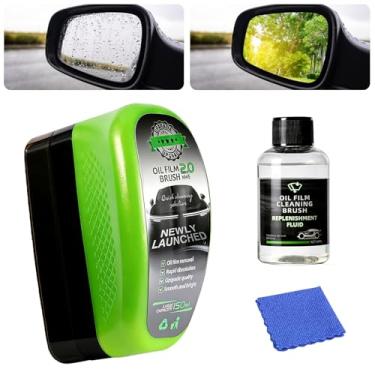 Imagem de Kaiyunsheng Limpador de vidro Clear Vision - escovas de vidro de carro sem óleo, limpador de atualização 2.0, escova de limpeza de filme de óleo automotivo para janelas de carros, ferramenta de