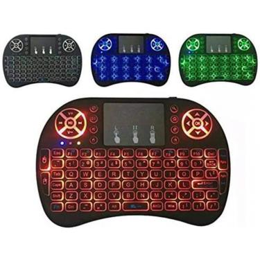 Imagem de Teclado Mini Portátil Keyboard Tvs Pcs Notes Com Led Noturno