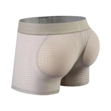 Imagem de Cuecas Boxer Masculinas Acolchoadas Em Malha Respirável De Seda Gelada