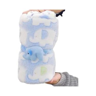 Imagem de Cobertor Para Bebê Recém-Nascido Em Flanela Macia, Conjunto De Roupa D