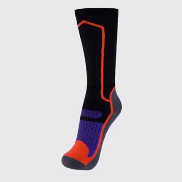 Imagem de Meia Lupo Sport Napoli Running Cano Longo Preta, 37-40