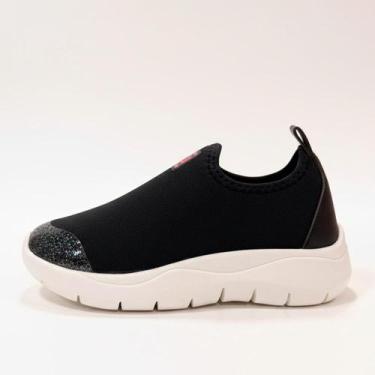 Imagem de Tenis Novope Casual Slip On REF:80001016 - Novopé, Preto, Branco, 32