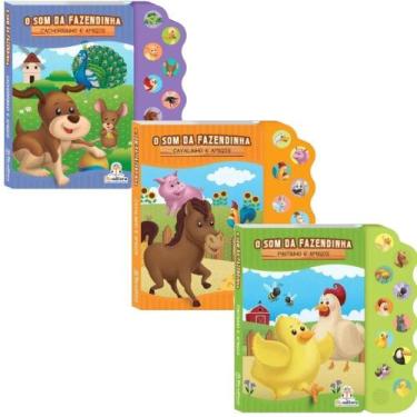 Imagem de Kit Som da Fazendinha: Cachorrinho + Cavalinho + Pintinho (3 Vol) - Bl