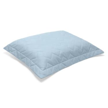 Imagem de Porta Travesseiro Reffinata 200 Fios - 100% Algodão - Reffinata Azul Jeans - 50x70cm