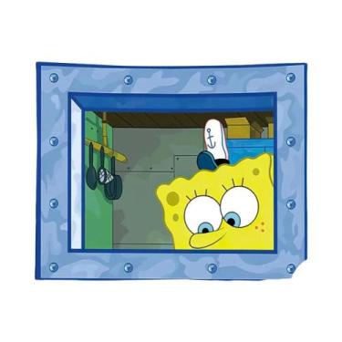 Imagem de Tapeçaria De Parede Do Bob Esponja E Do Squidward Para Quarto, Decoraç