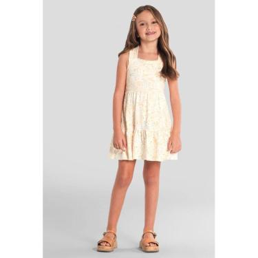 Imagem de Vestido infantil menina floral delicado Mundi