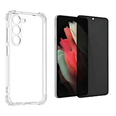 Imagem de Película Fosca Privacidade + Capa Anti Impacto Para Samsung Galaxy A35