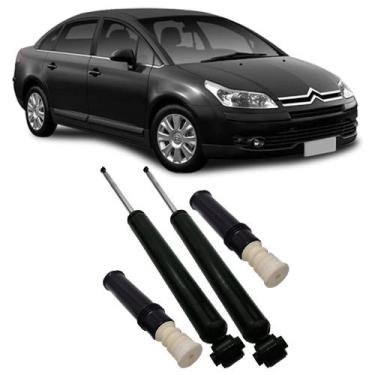 Imagem de Amortecedor + Kit Batente Citroen C4 Pallas Traseiro 2007 Até 2013 O P