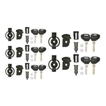 Imagem de Kit 5 Fechaduras GIVI SL105 Baús Monokey V47 TRK E52 Outback