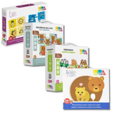 Imagem de COMP Kit c/ 4 Jogos para Primeira Infância: Cores, Sequência, Contagem