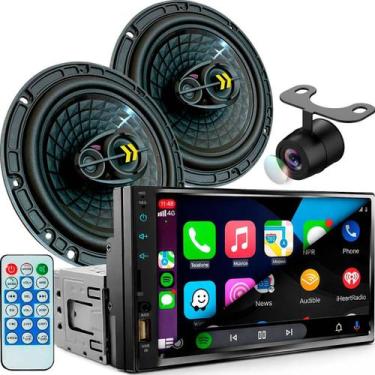 Imagem de Central Multimídia Mp5 1Din 2Din 7 Carplay Android Auto USB Bluetooth 