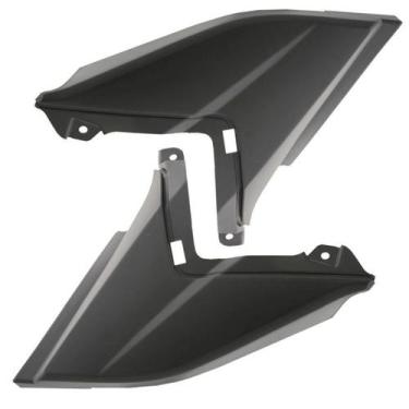 Imagem de Tampa Lateral Titan 150 Cromo Forte Lado A, PRETO, Único