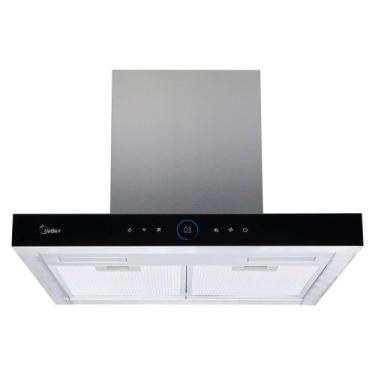 Imagem de Coifa de Parede Midea 60cm com 03 Velocidades, Smart Pro Touch Inox e 