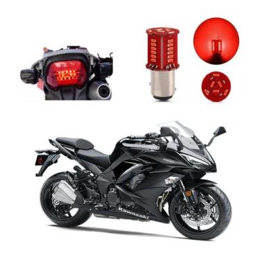 Imagem de Lâmpada Led Freio 2 Polos Sequencial Strobo Moto Ninja 1000 2011 2012 