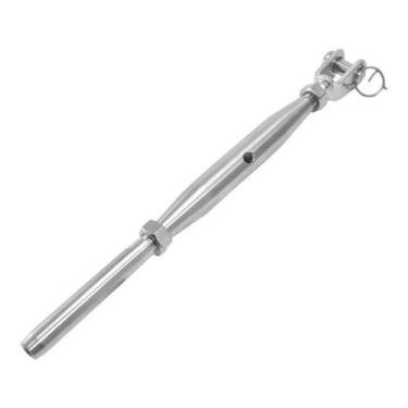 Imagem de Esticador Tubular Prensavel Em Aço Inox Para Cabo De Aço 4mm - Abrolho