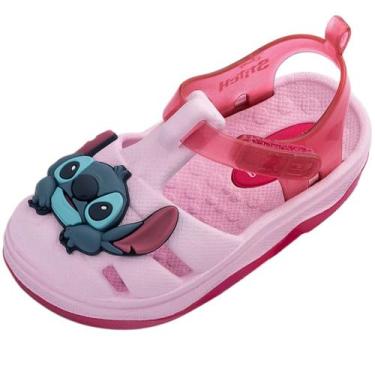 Imagem de Sandalia Infantil Menina Conforto Mini Zig Stitch Bb Melissa, Rosa cla