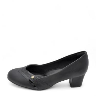 Imagem de Sapato Feminino Piccadilly Salto Medio REF: 110186 NAPA STRETCH-VERNIZ