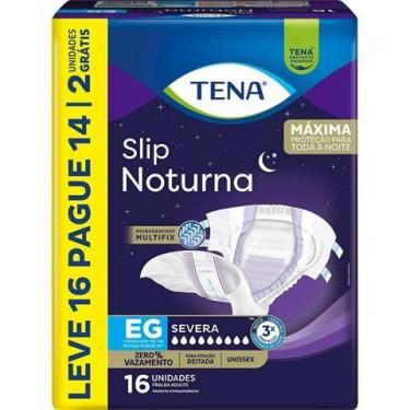 Imagem de Fralda Descartável Adulto Tena Slip Noturna EG Pacote Leve 16 Pague 14