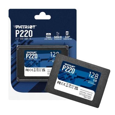 Imagem de Ssd 2,5 Sata Iii 6Gb-s 128GB P220S128G25 com Leitura 550MB-s e Gravacao 500MB-s Patriot