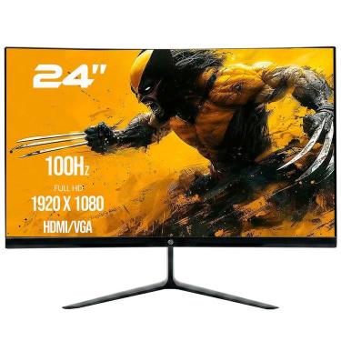 Imagem de Monitor Gamer Led Curvo M24HDC 24" Full HD 100Hz Preto com HDMI VGA Vesa Lsync