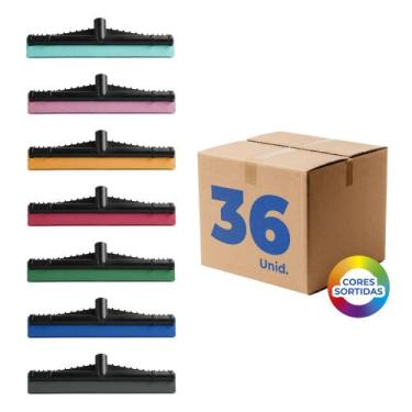 Imagem de Rodo de Plástico com EVA Duplo 41cm Reforçado - Kit com 36 - Seller
