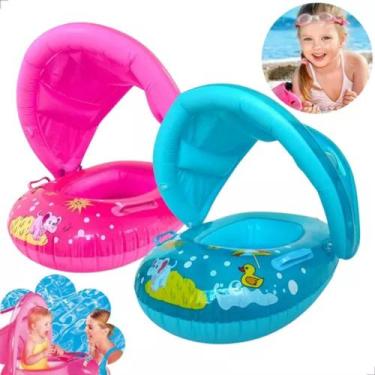 Imagem de Boia Bebê Inflável Fralda Infantil Com Cobertura E Proteção - Float Bo