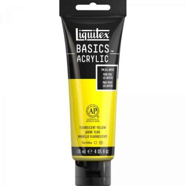 Imagem de Tinta Acrilica Liquitex Basics 118ml 981 Fluorescent Yellow